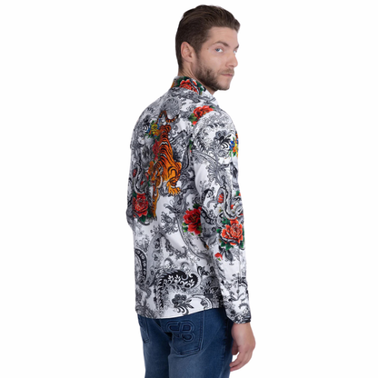 6SPR02 Cranium Rhinestone Long Sleeve Shirt Barabas