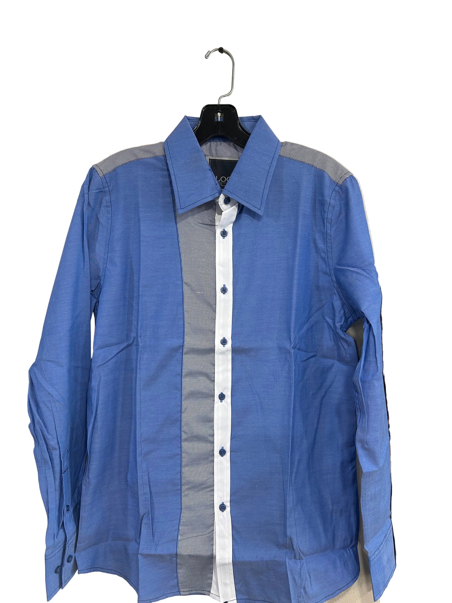 LJ336 Mens Long Sleeve Shirt Blue