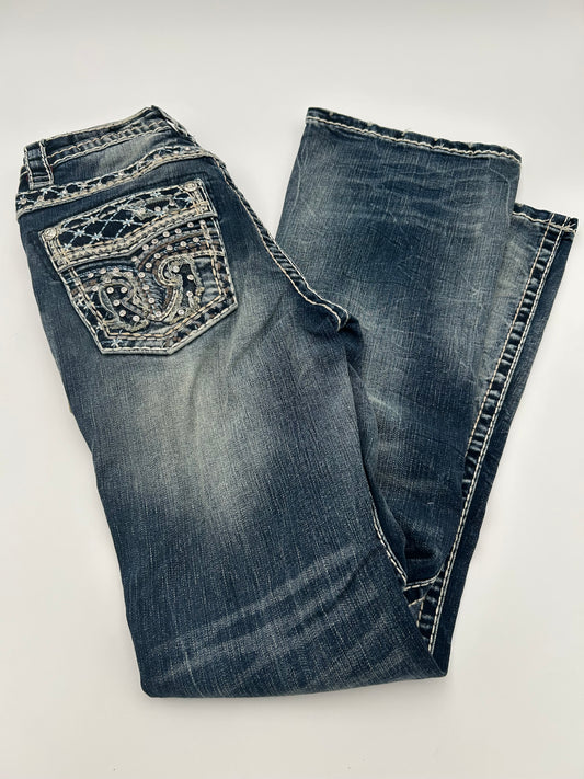 RA9324 Diamond Stud Bootcut Jean — Rock In LA