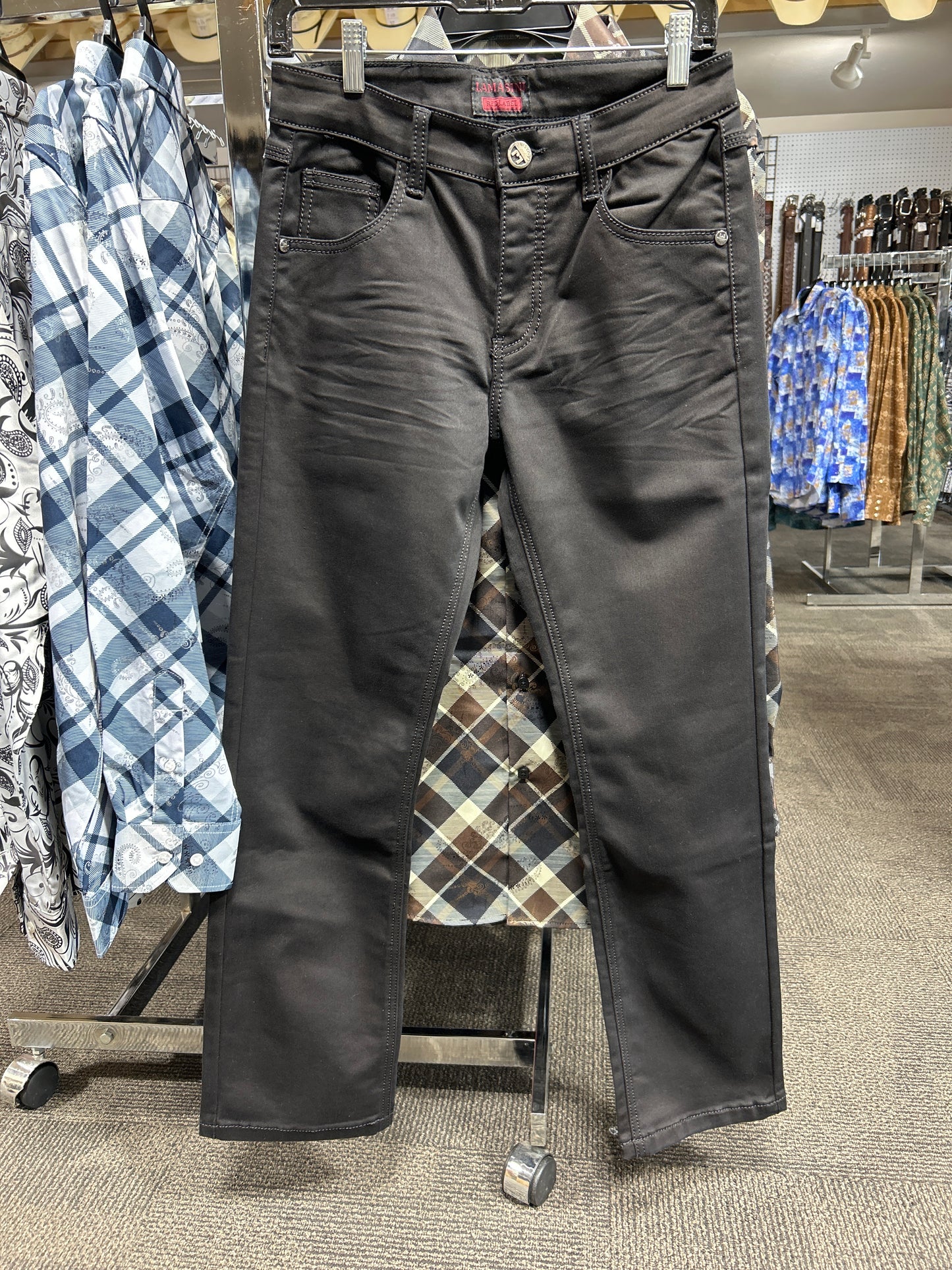 LAM2847 Stretch Pant Lamasini Denim Black