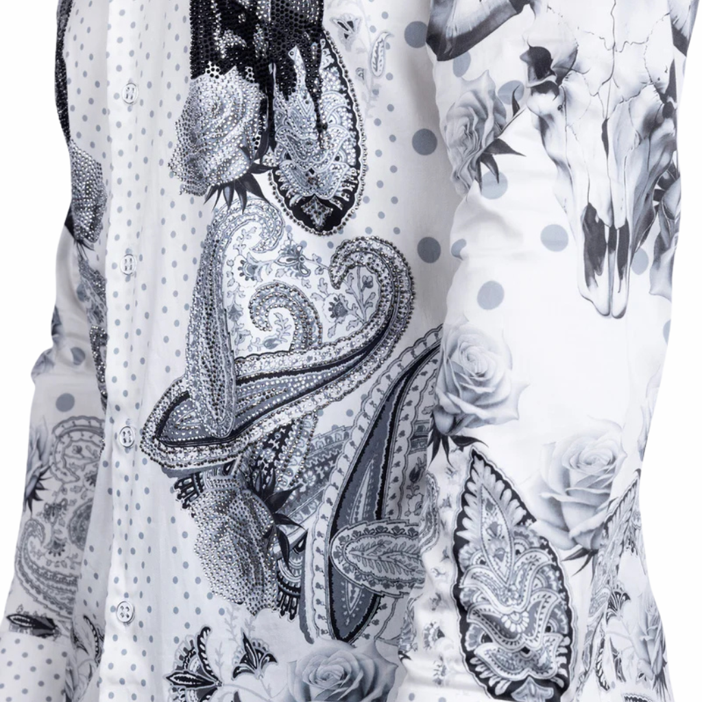 5SPR13 Zhuhai Rhinestone Long Sleeve Shirt Barabas