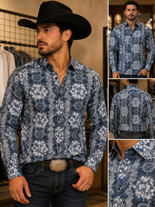 3235 LAM2005 Casual Long Sleeve Lamasini Shirt