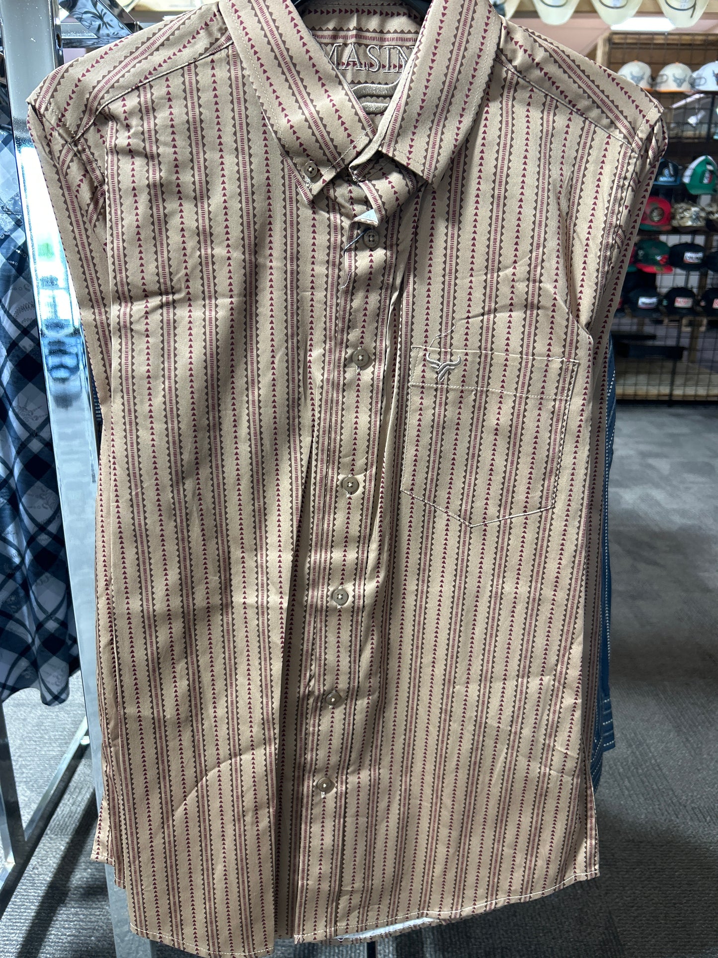 3941 LAM2047 Casual Long Sleeve Shirt Khaki
