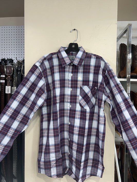 MLS-360-7 Maximos Plaid Long Sleeve Shirt