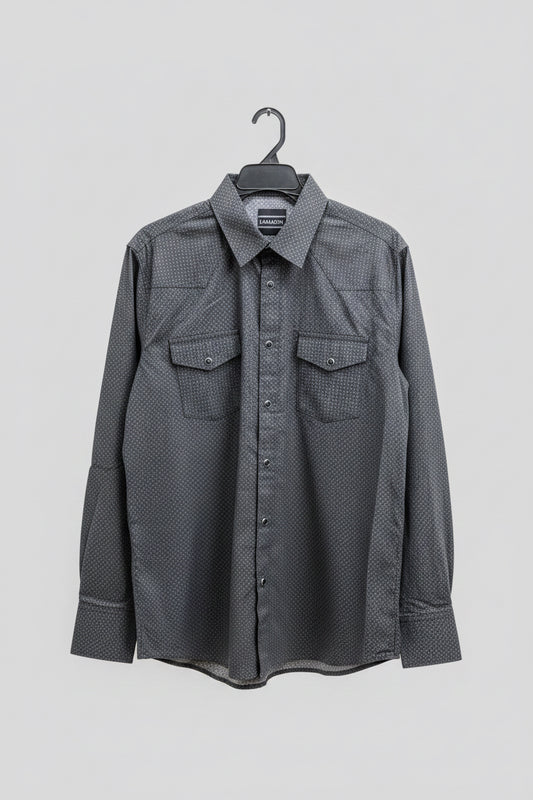 2746 LAM0116 Casual Long Sleeve Black