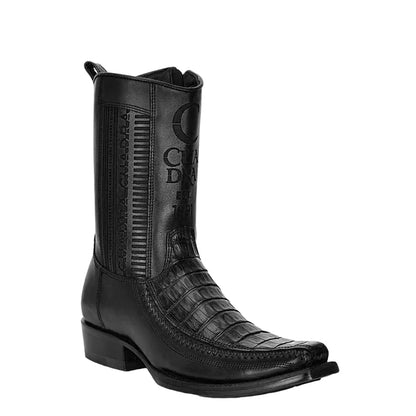 CU805 MN BLACK CAIMAN NARROW SQ  TOE