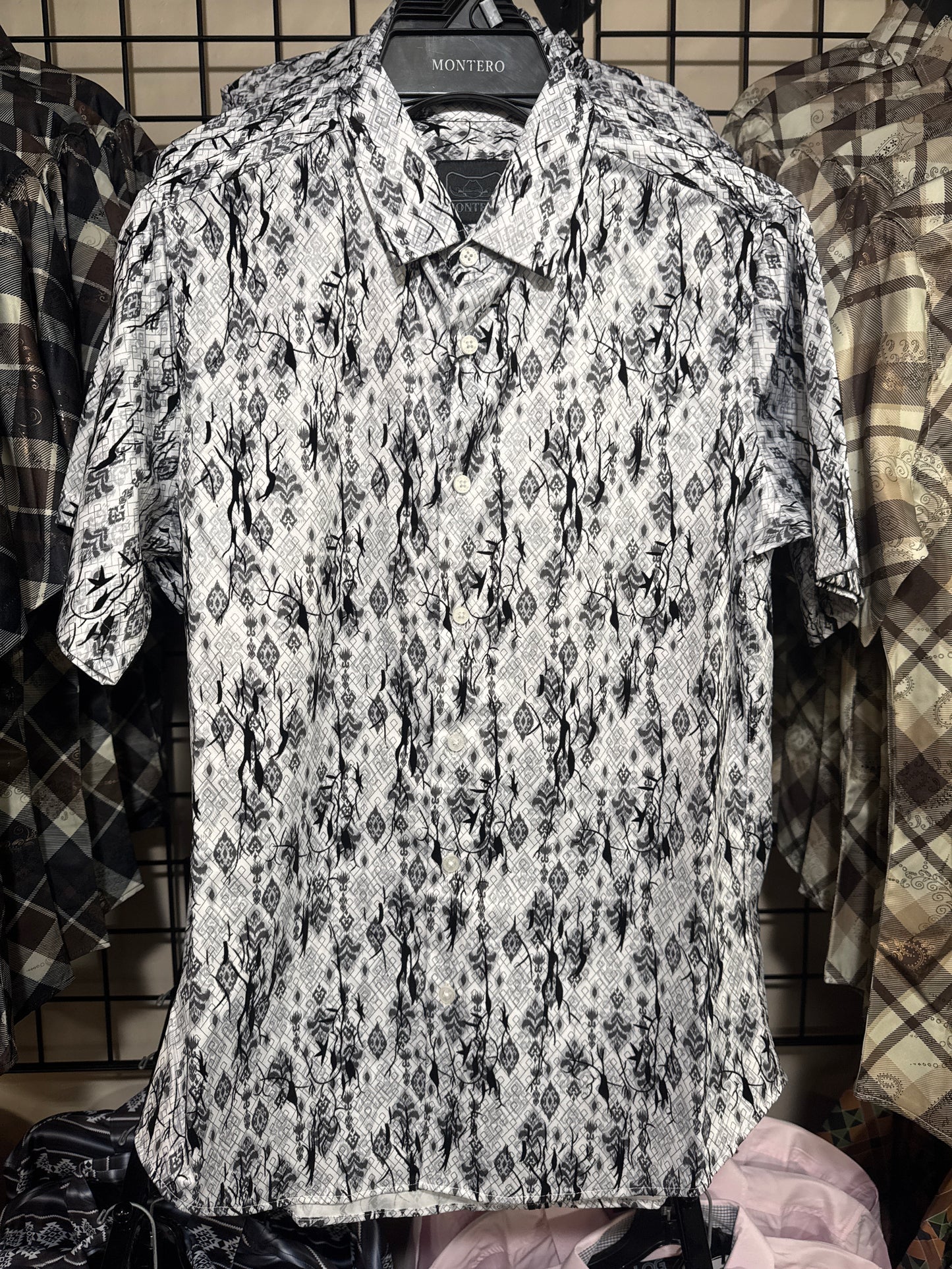 MT4045 Casual Short Sleeve Shirt White