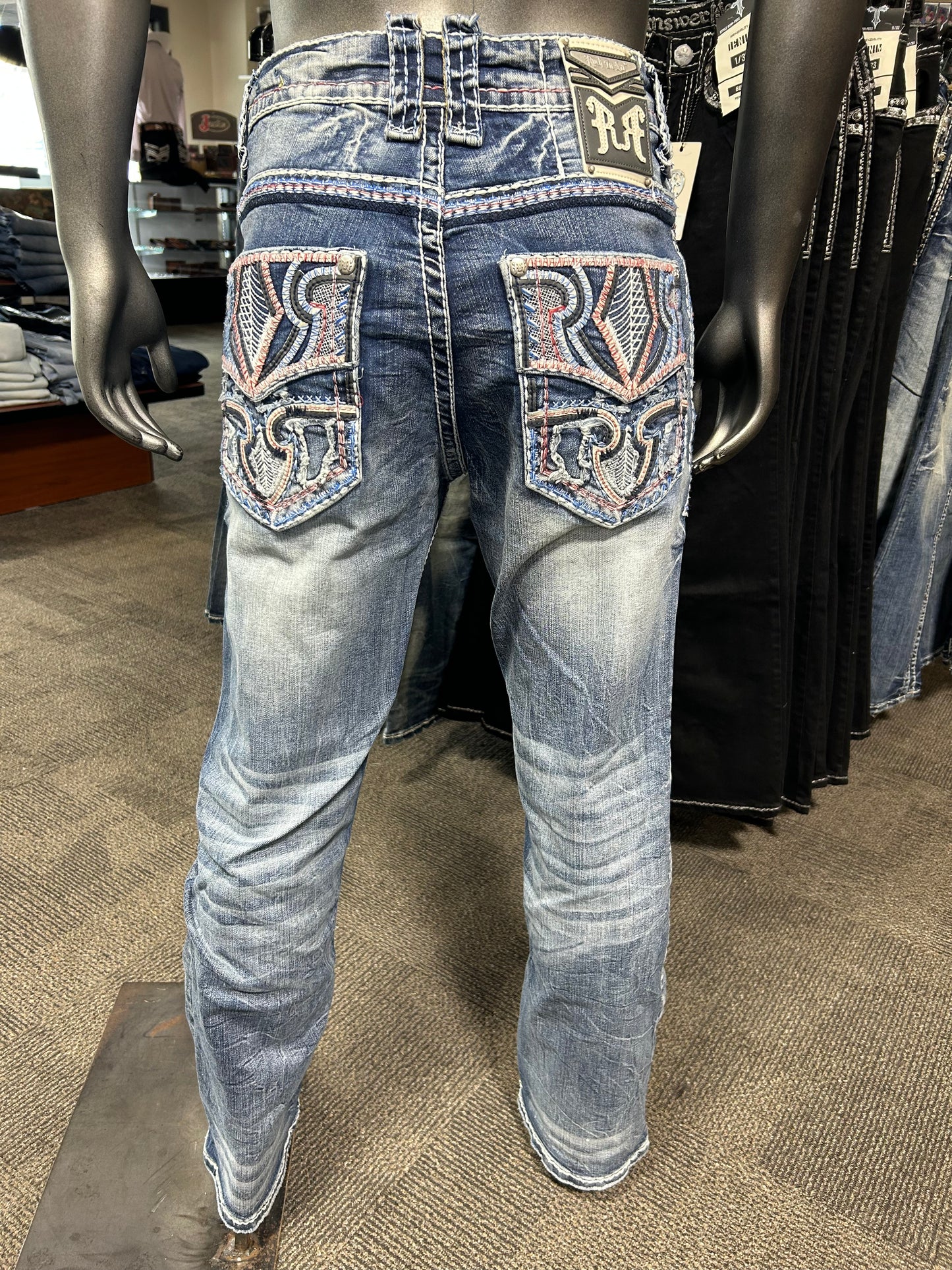 R-383 Shield Stitch Straight Jean — Rock In LA