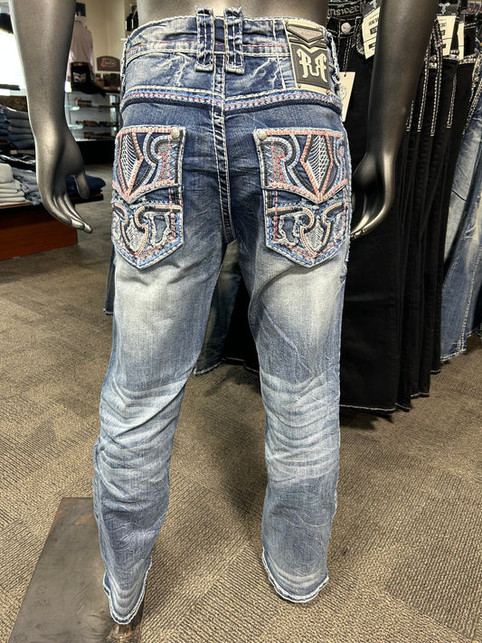 R-383 Shield Stitch Straight Jean — Rock In LA