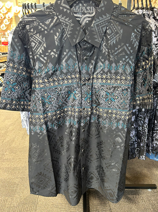 3950 LAM3039 Short Sleeve Casual Shirt