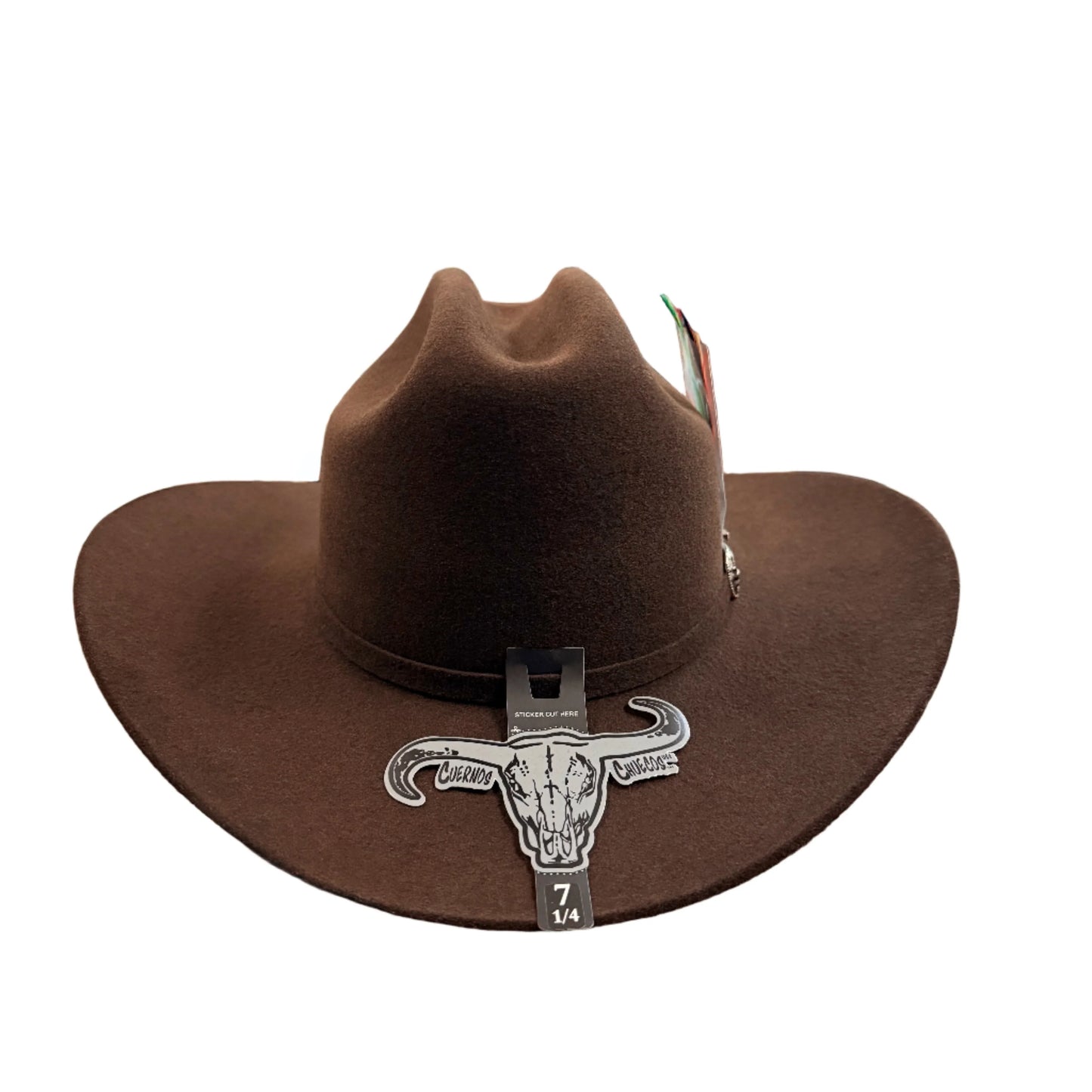 6x Brown Chaparral Cuernos Chuecos