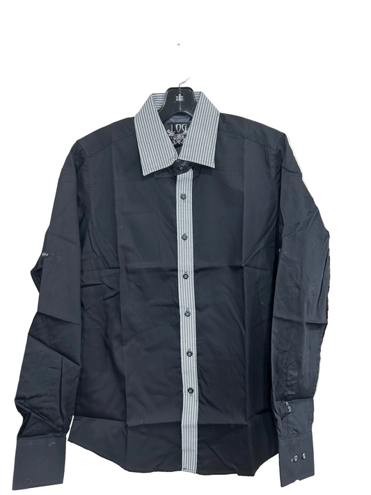 VJ-082 Mens Long Sleeve Shirt Black