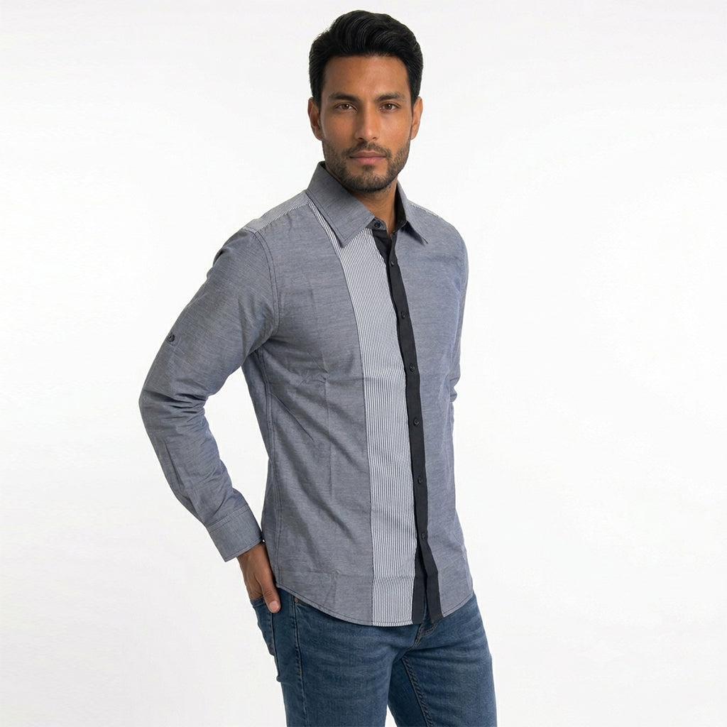 LJ336 Mens Long Sleeve Shirt Black