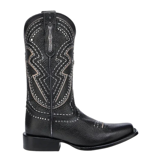 CU991 LD BLACK LASER & STUDS & WOVEN