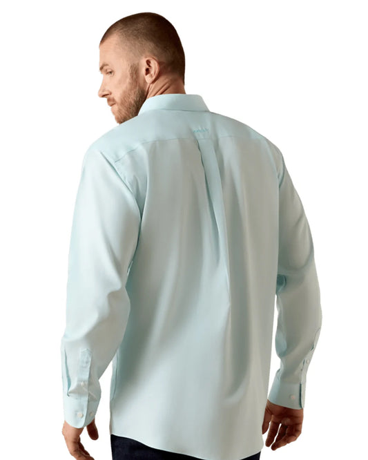 10071537 Men's Wrinkle Free Solid Pinpoint Oxford Classic Fit Shirt