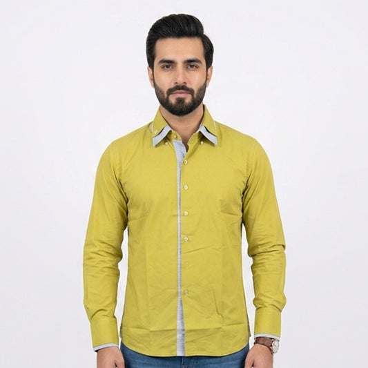 VJ-125 Mens Long Sleeve Shirt Green