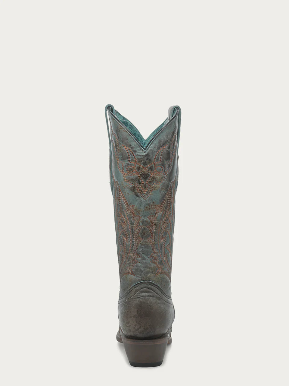 Z5345 LD Turquoise Embroidery Snip Toe