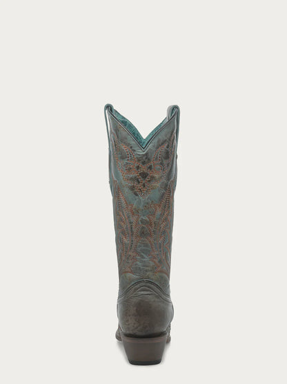 Z5345 LD Turquoise Embroidery Snip Toe