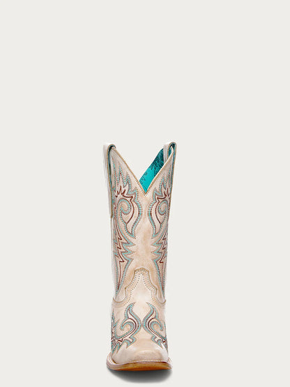 Z5444 LD Straw Flames Embroidery SQ. Toe