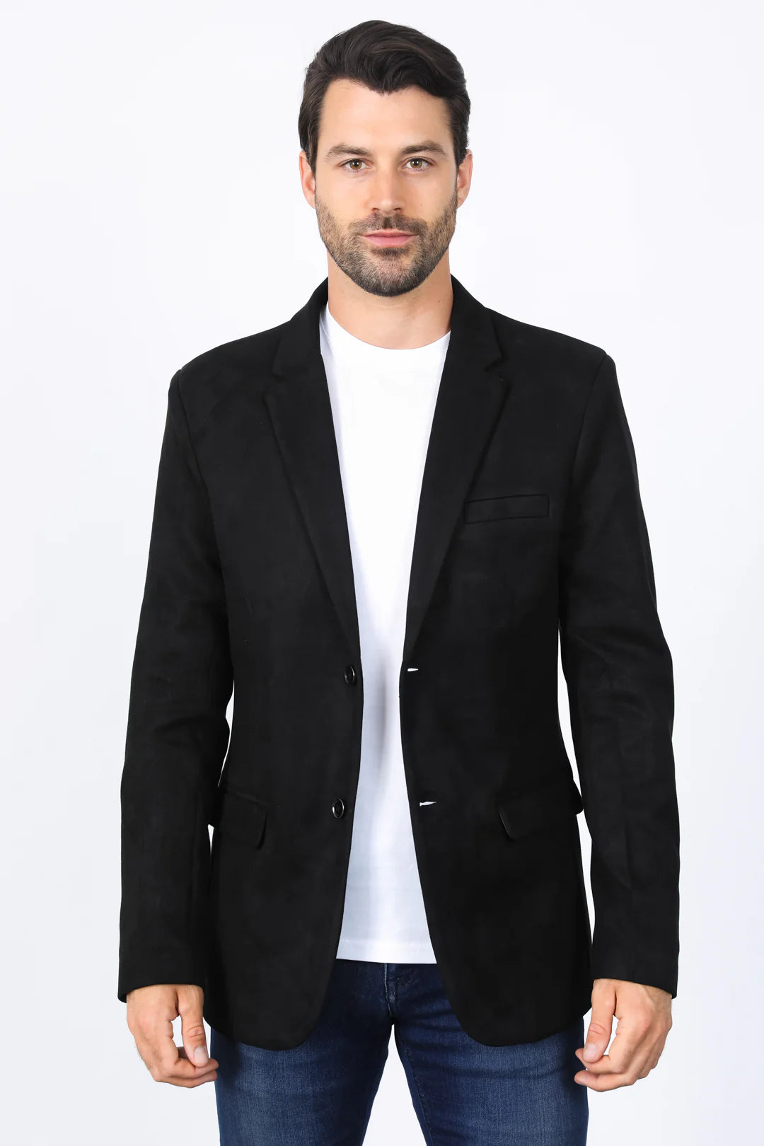 BLZ8387 Black Solid Blazer