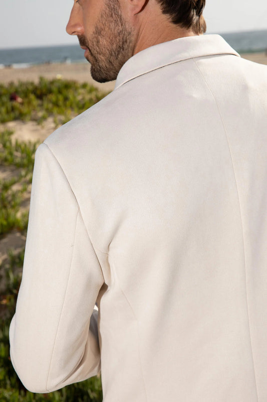 BLZ9590 Badge Suede Blazer